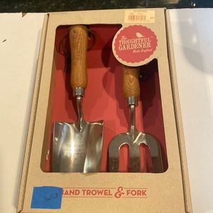 NWT The Thoughtful Gardener, Hand Trowel & Fork
